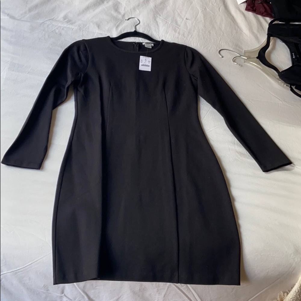 Black Long Sleeved Work Dress